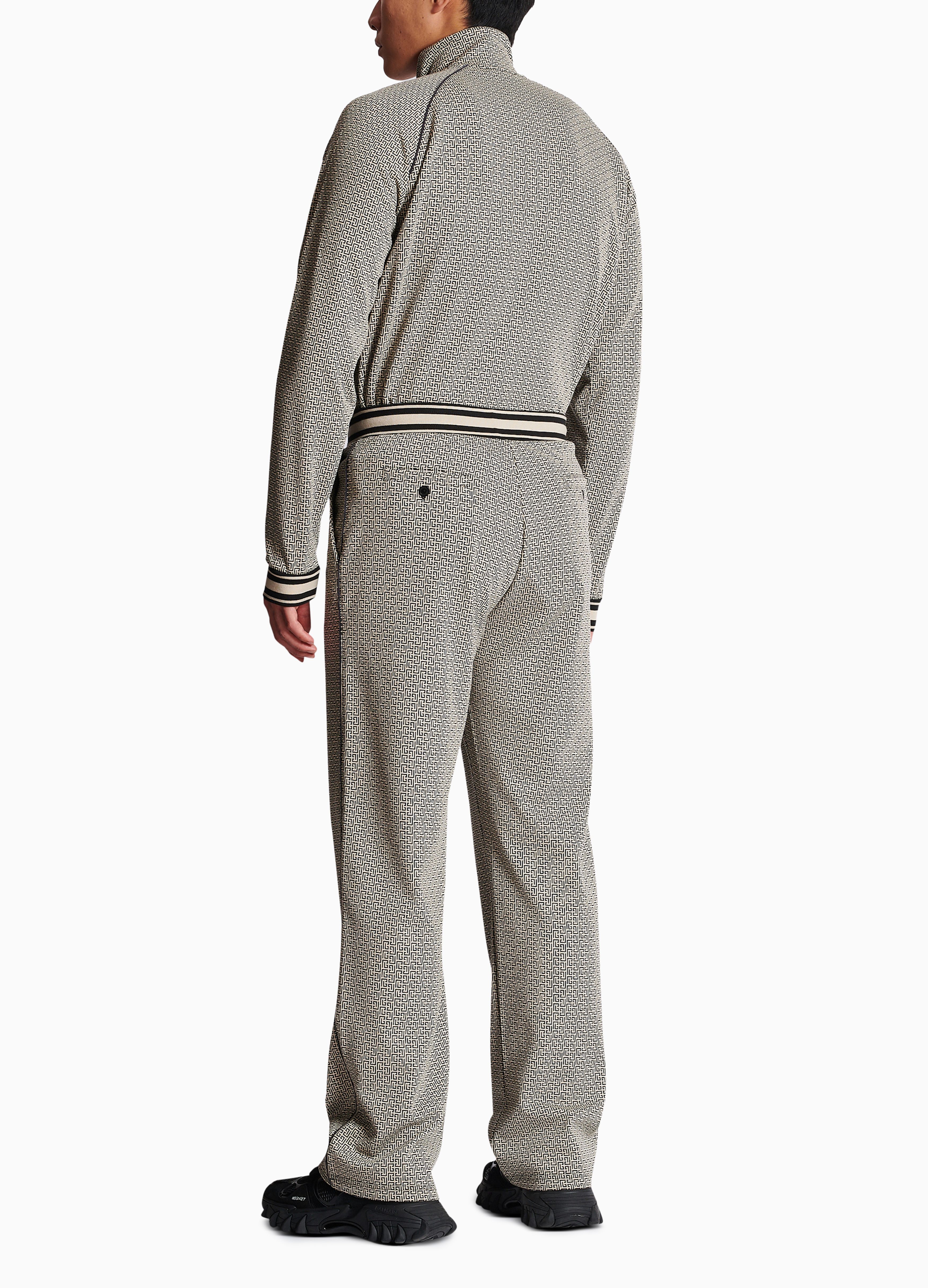 Balmain Mini monogrammed jacquard jogging suit