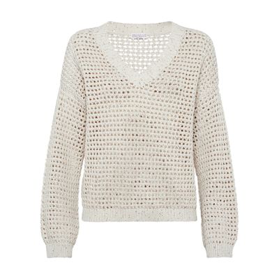 Brunello Cucinelli Dazzling Net sweater