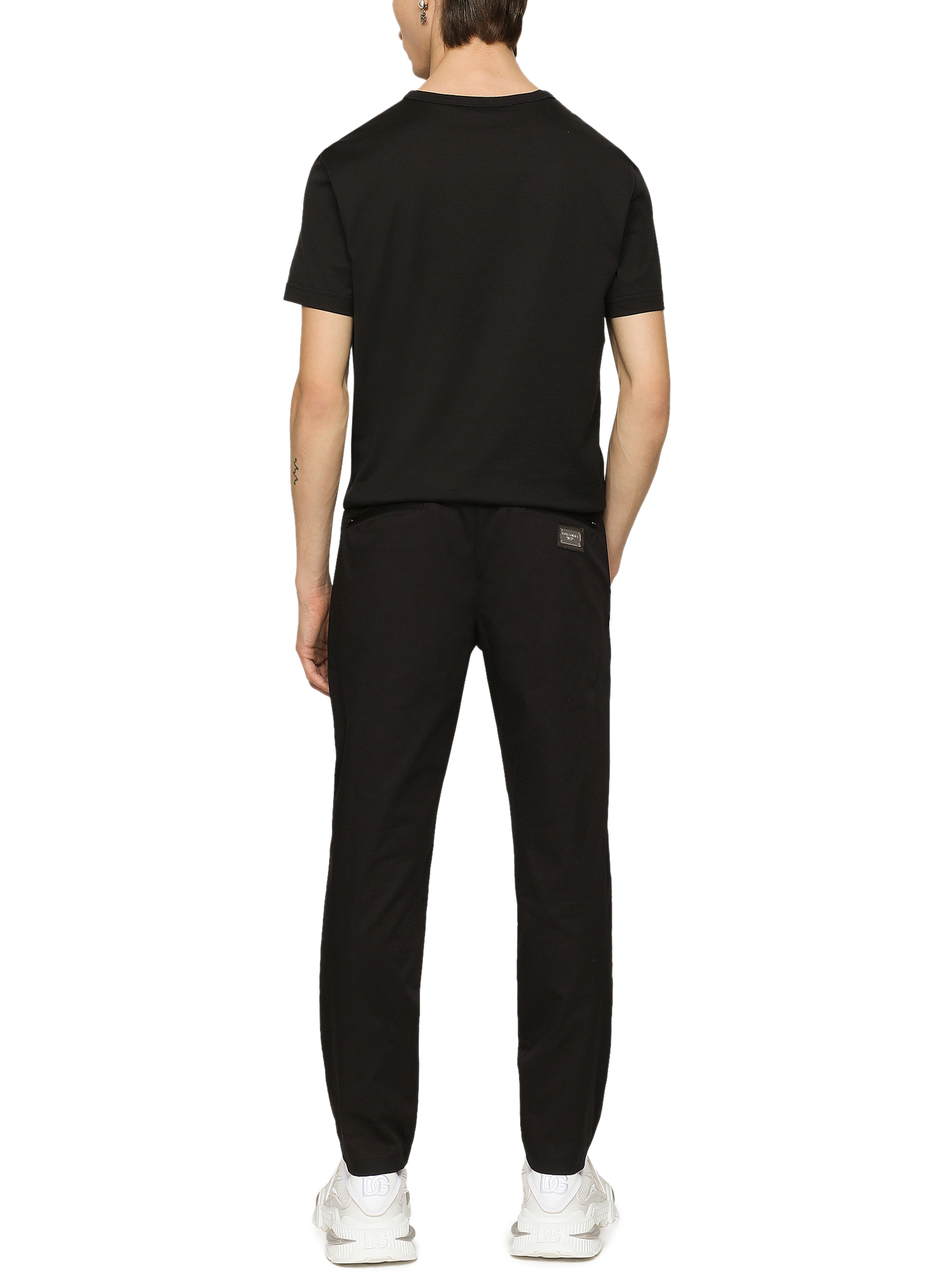 Dolce & Gabbana Stretch cotton jogging pants with tag