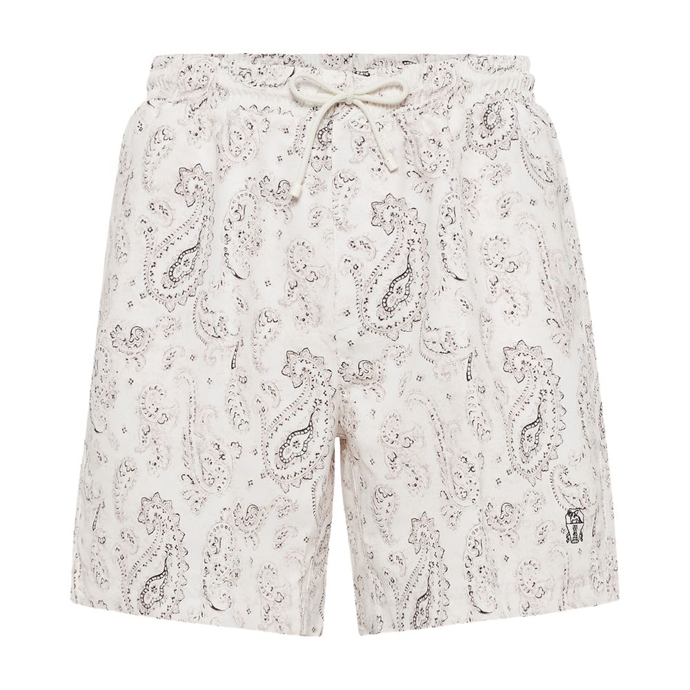 Brunello Cucinelli Paisley swim shorts