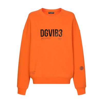 Dolce & Gabbana VIB3 printed and logo jersey sweatshirt