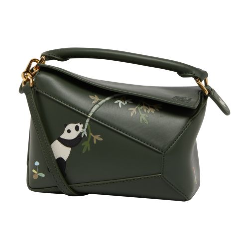 Loewe Mini Puzzle Edge Pandas bag