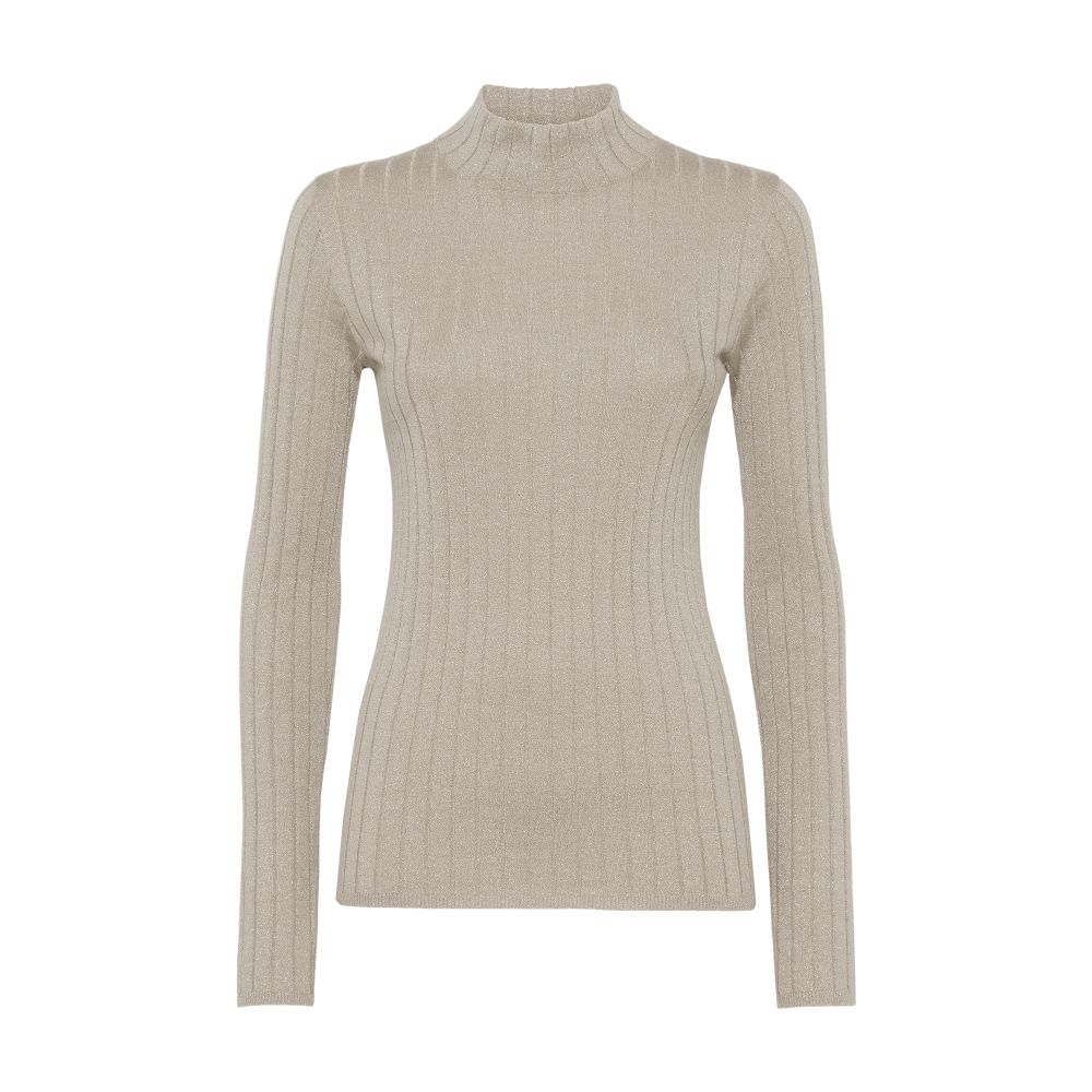 Brunello Cucinelli Ribbed mock neck sweater