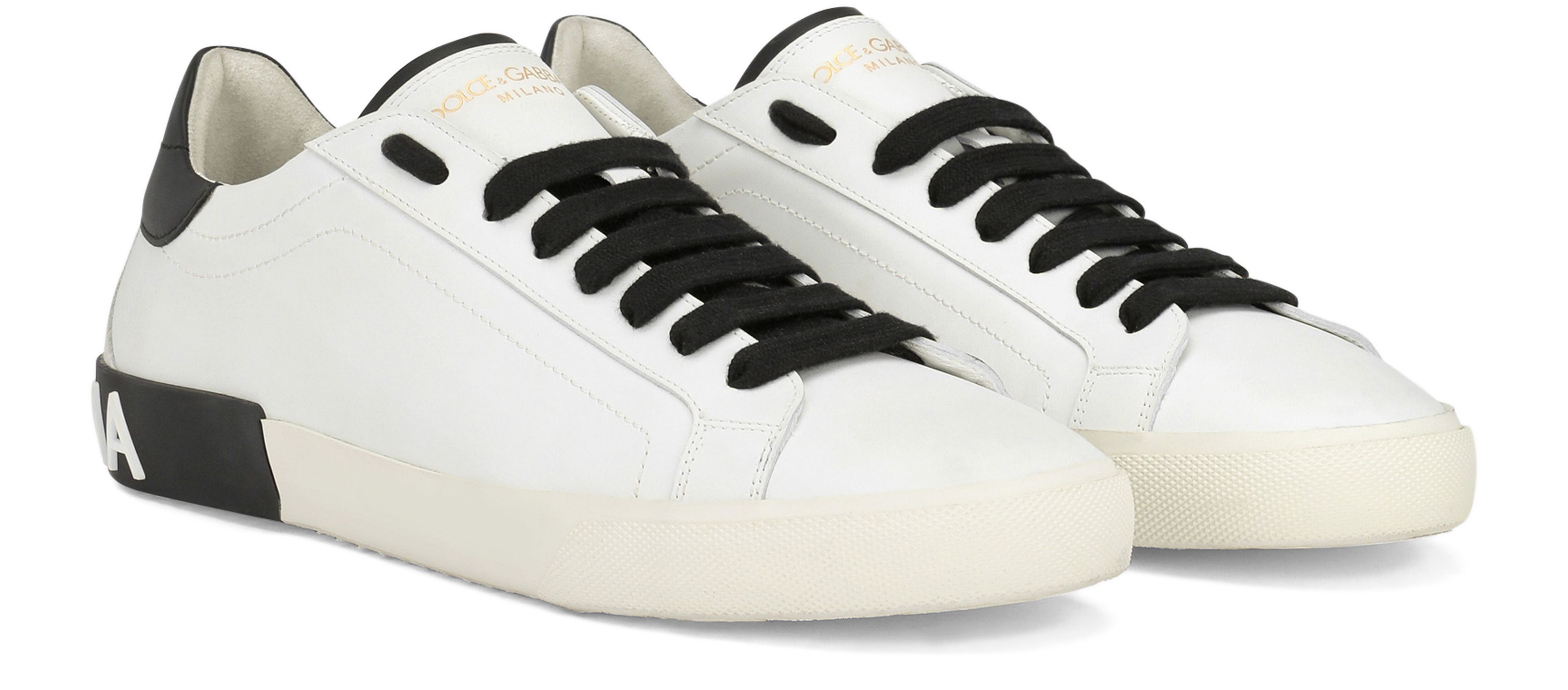 Dolce & Gabbana Portofino vintage calfskin sneakers