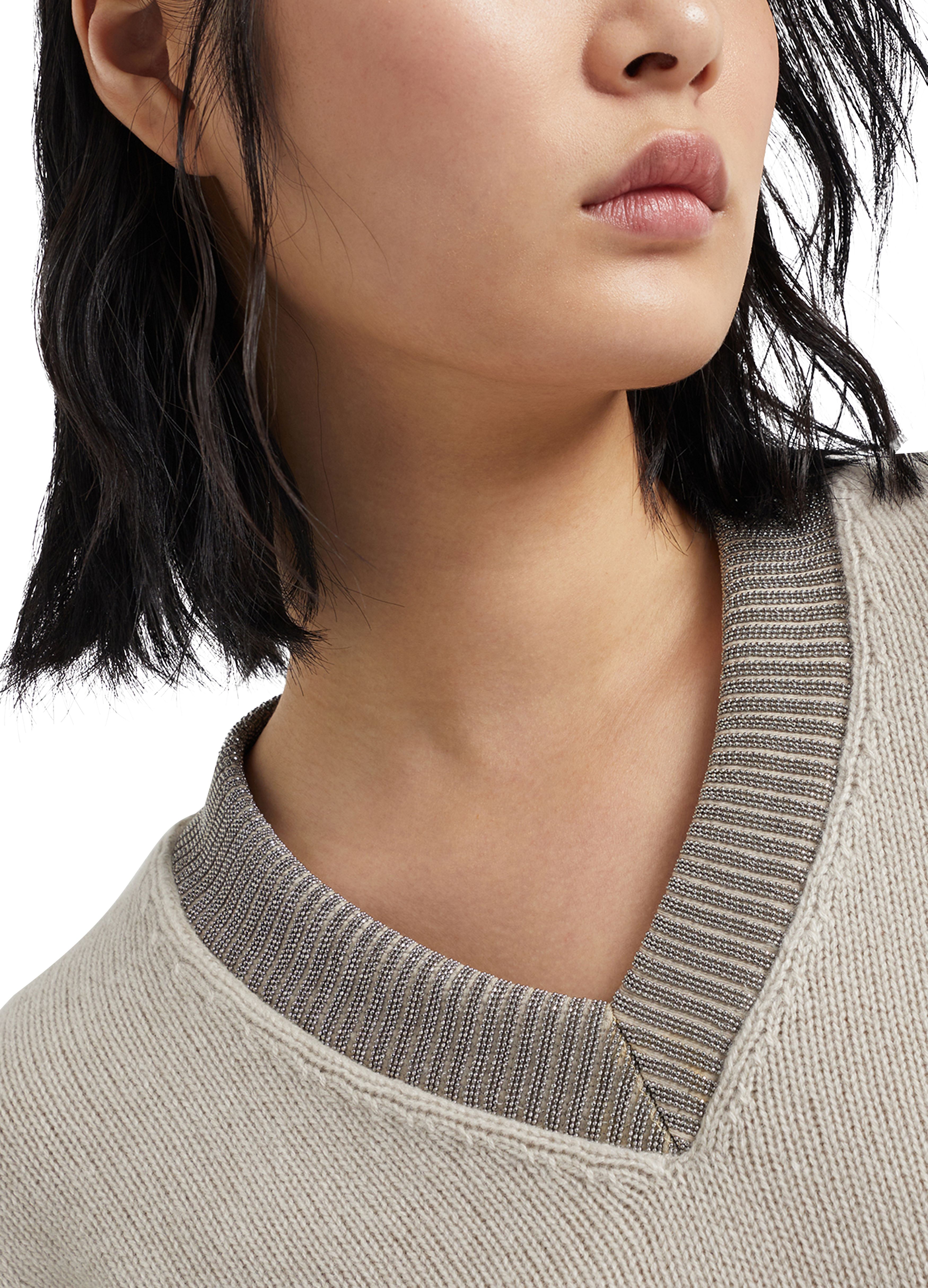 Brunello Cucinelli Cashmere sweater with monili