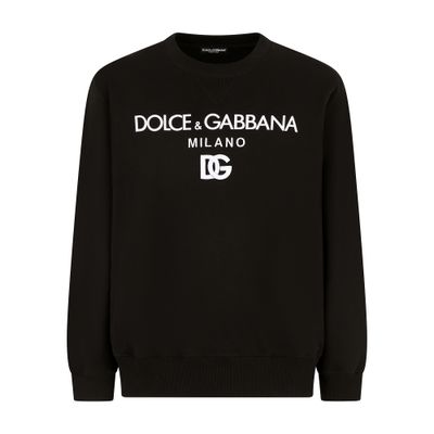 Dolce & Gabbana Jersey sweatshirt with DG embroidery