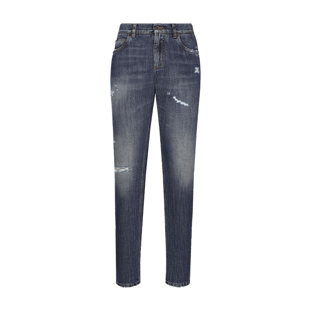 Dolce & Gabbana Regular-fit blue wash jeans