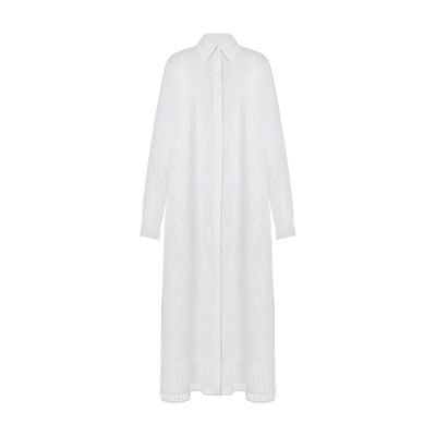 Alberta Ferretti Shirt dress in sangallo poplin