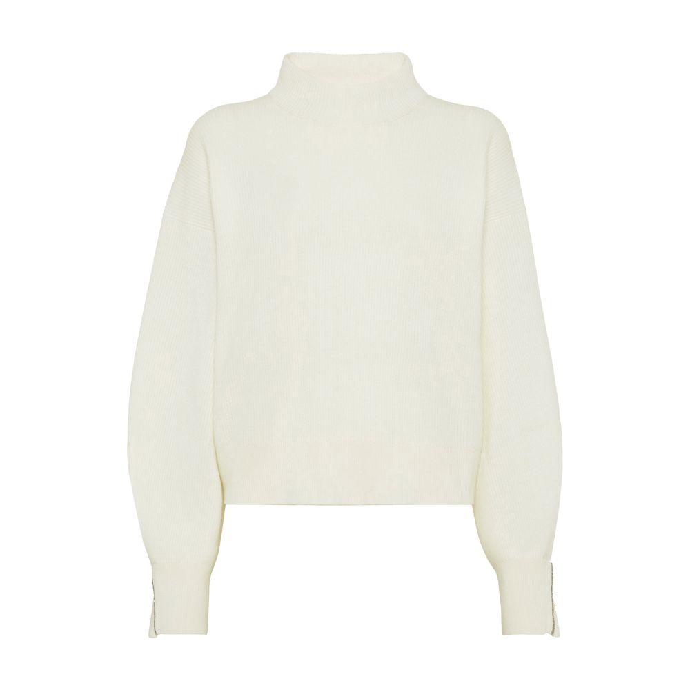 Brunello Cucinelli Cashmere sweater with monili