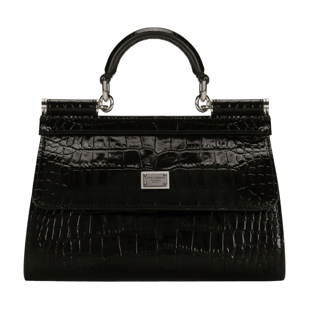 Dolce & Gabbana KIM DOLCE&GABBANA crocodile-embossed Sicily bag