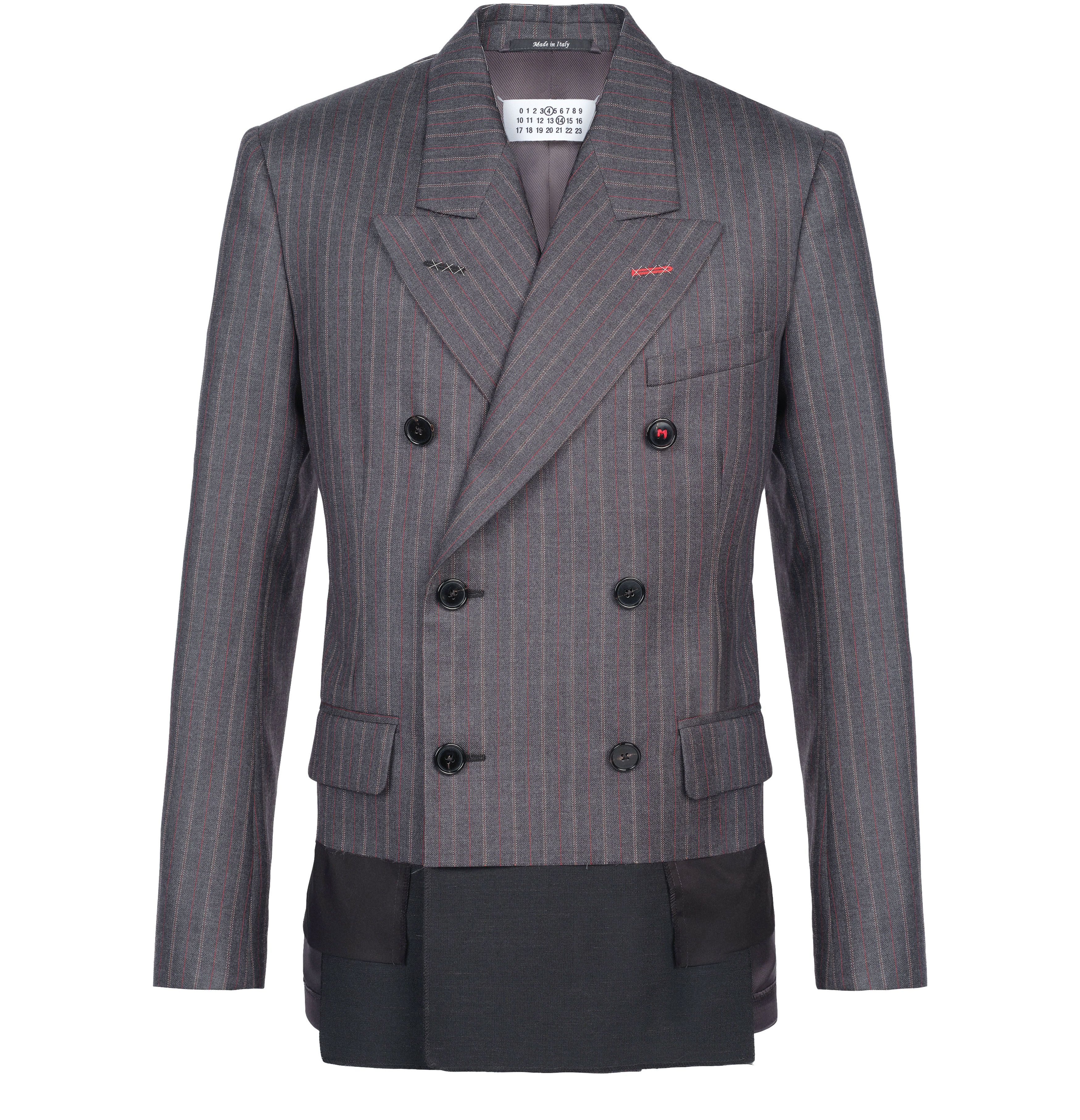 Maison Margiela Spliced Pinstripe Wool Blazer