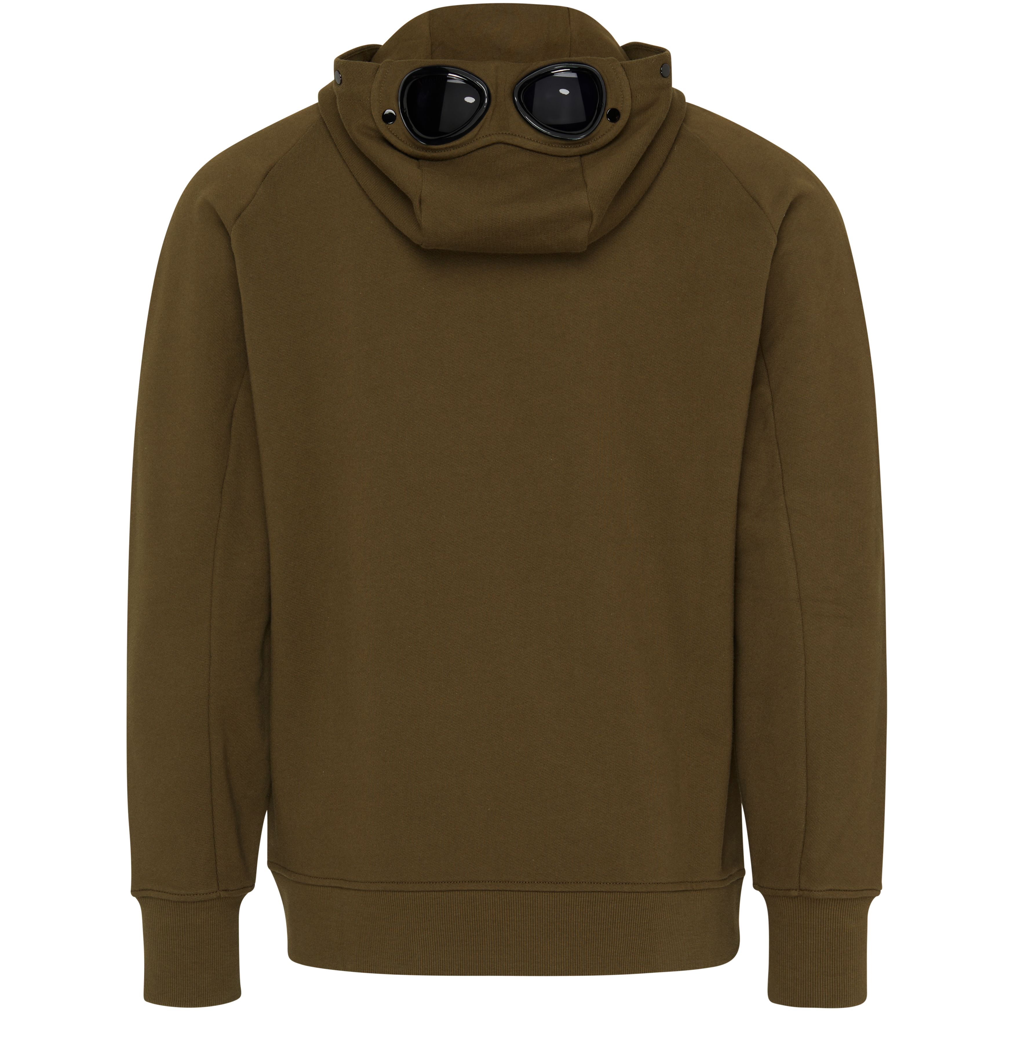 CP COMPANY Diagonal Raised Fleece Goggle adjustable zipped hoodie