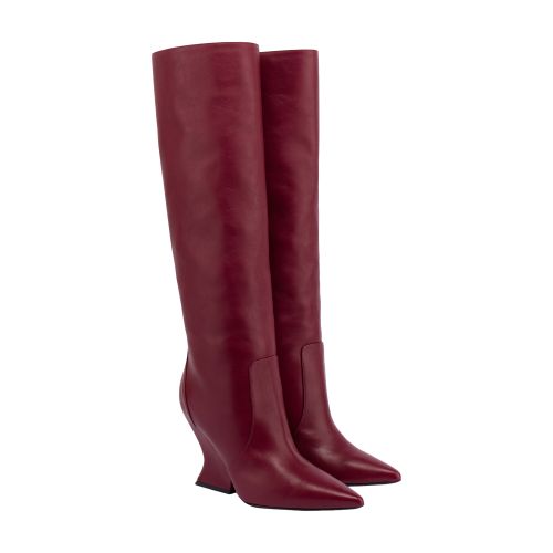 Alberta Ferretti Walking calf leather boots