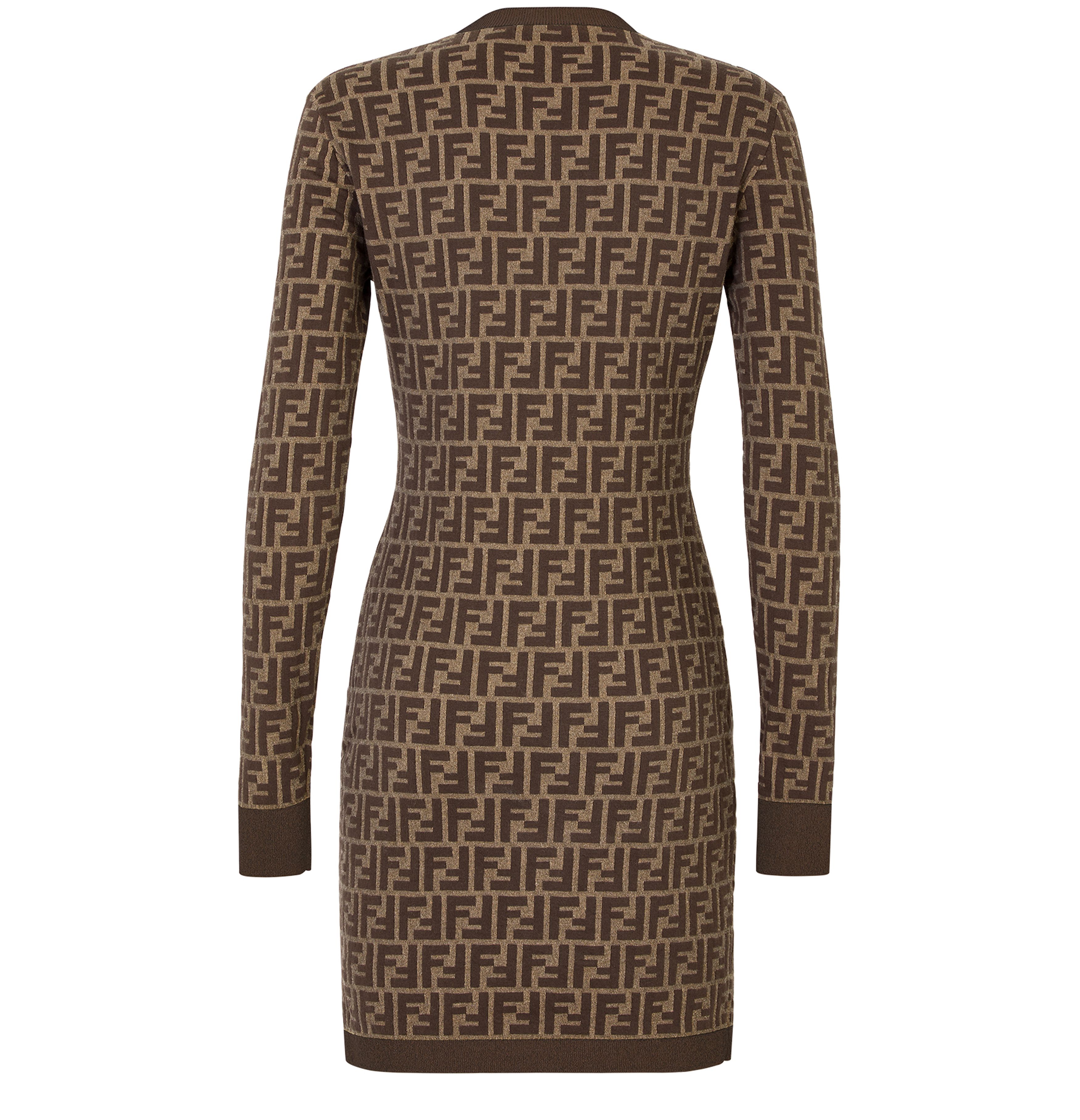 FENDI Long crew-neck dress