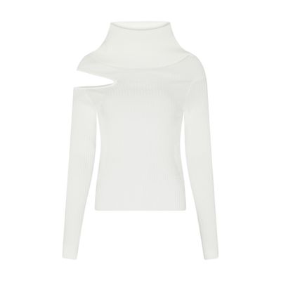 Courrèges Twist rib knit sweater