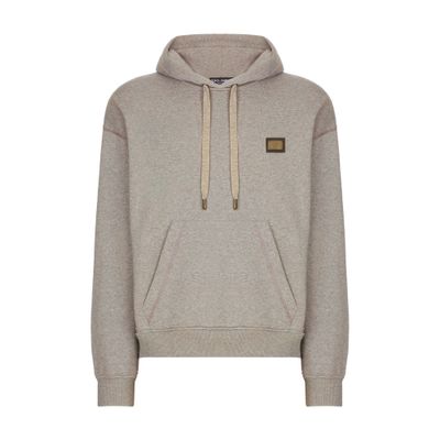 Dolce & Gabbana Jersey hoodie with branded tag