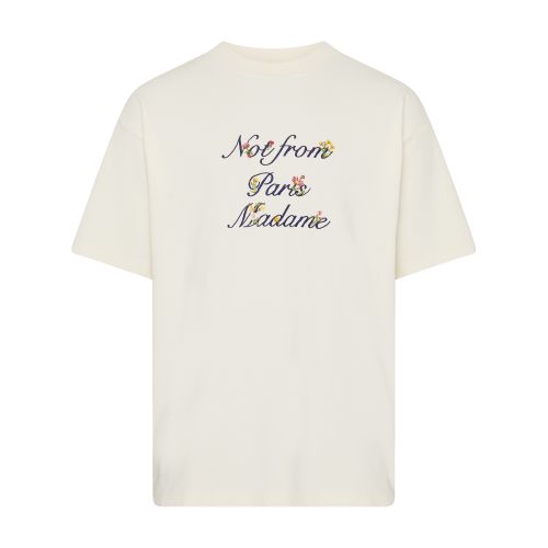 Drôle de Monsieur Floral Slogan T-shirt