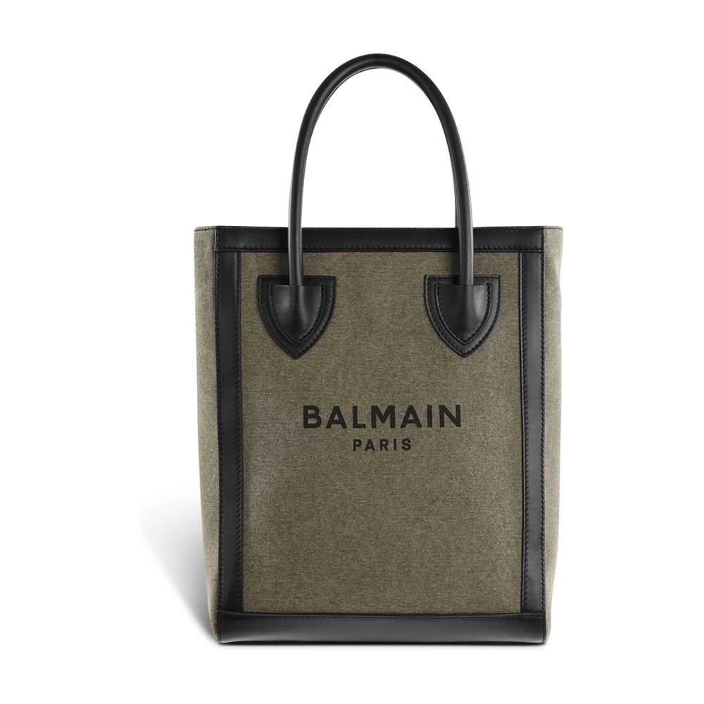 Balmain Canvas B-Army 26 with leather inserts