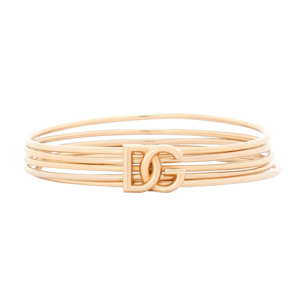 Dolce & Gabbana DG logo rigid multi-hoop bangle