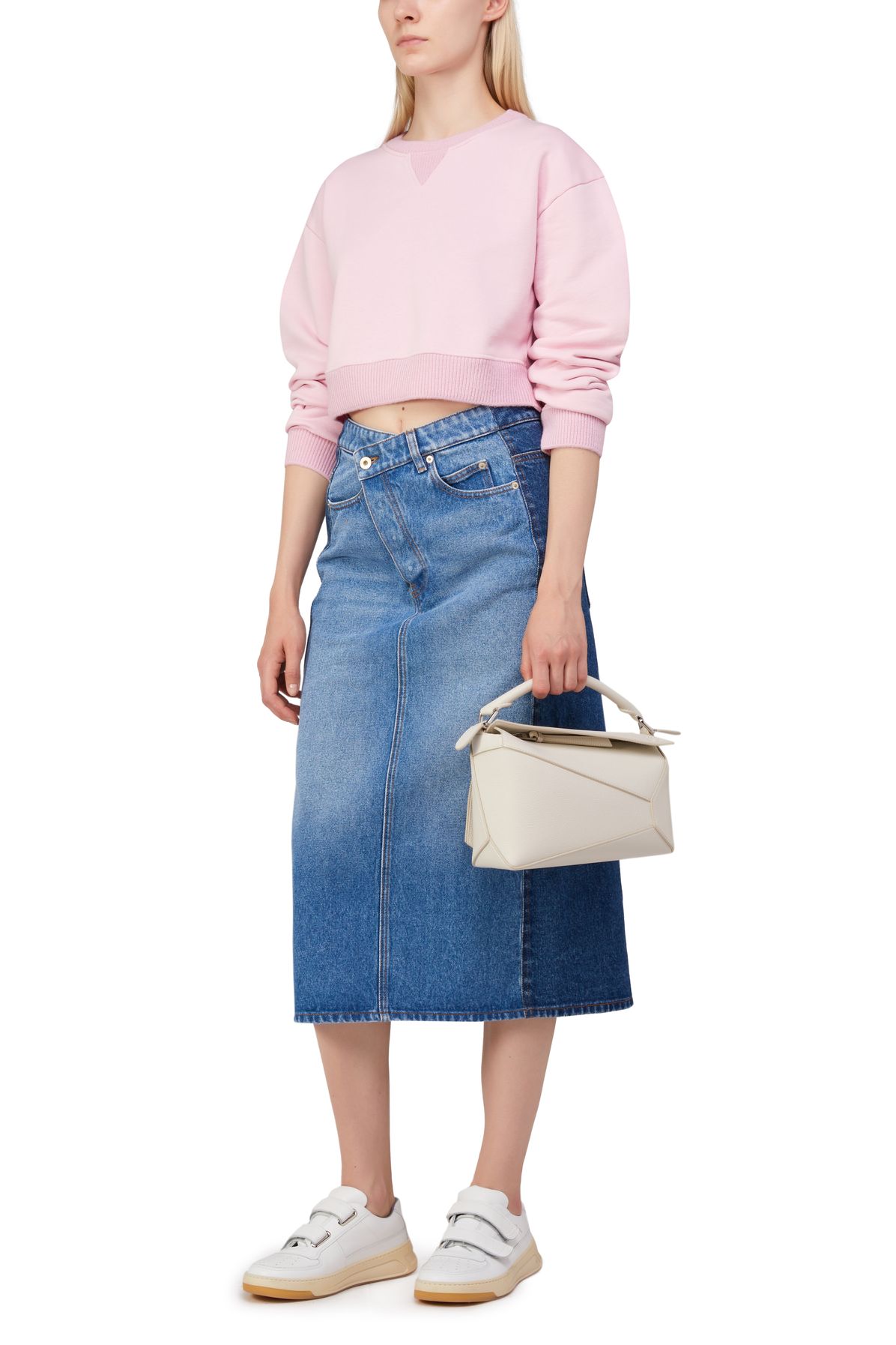 Loewe Trompe l'oeil midi skirt