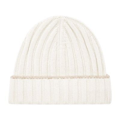 Brunello Cucinelli Cashmere rib knit beanie