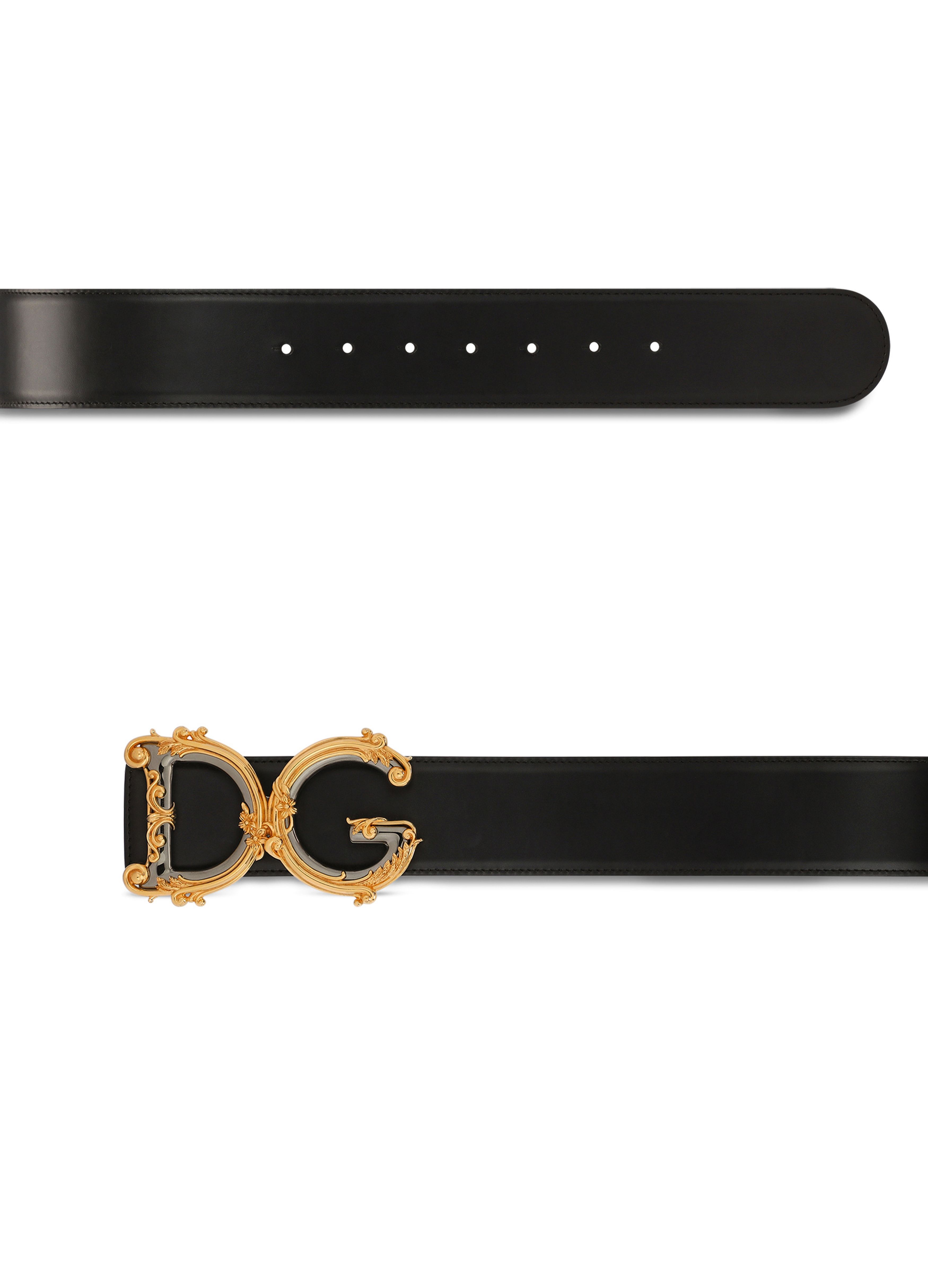 Dolce & Gabbana Calfskin belt with logo