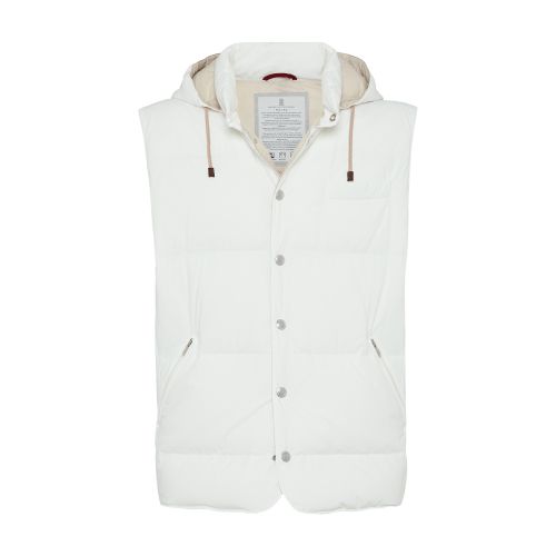 Brunello Cucinelli Nylon sleeveless puffer jacket