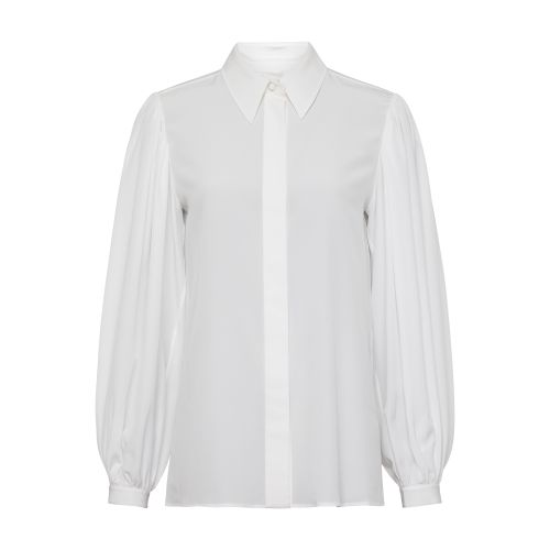 Chloé Gathered-sleeve blouse