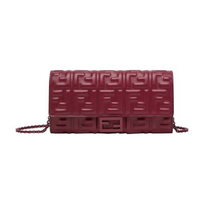 FENDI Baguette Continental Wallet With Chain