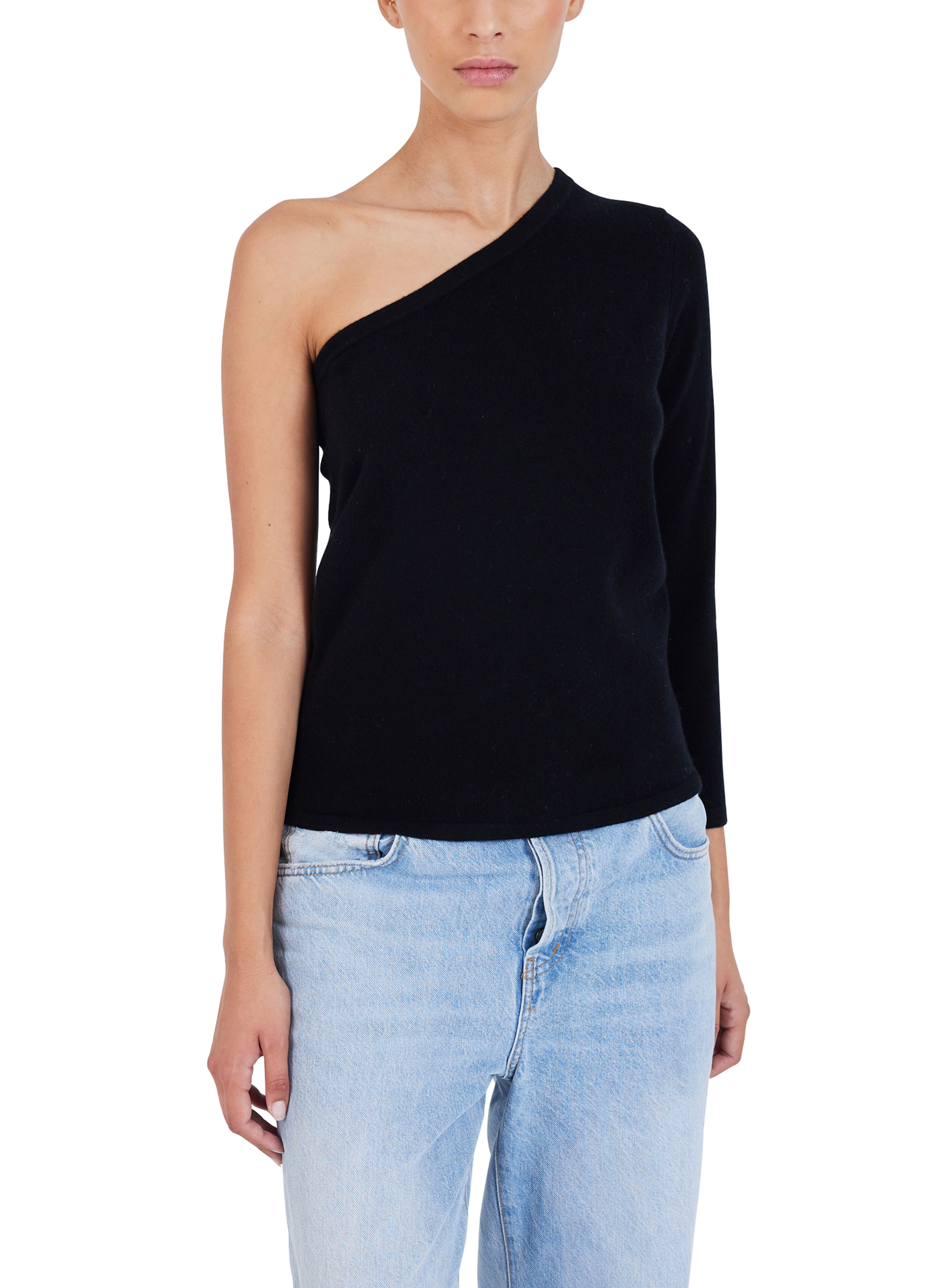  Anjela asymmetric wool and cashmere sweater