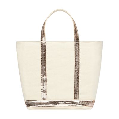  Linen M cabas tote