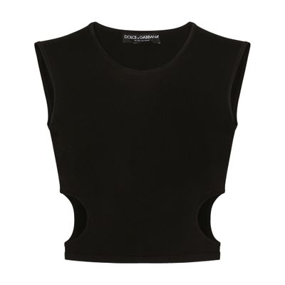 Dolce & Gabbana Viscose top with cut-out sides