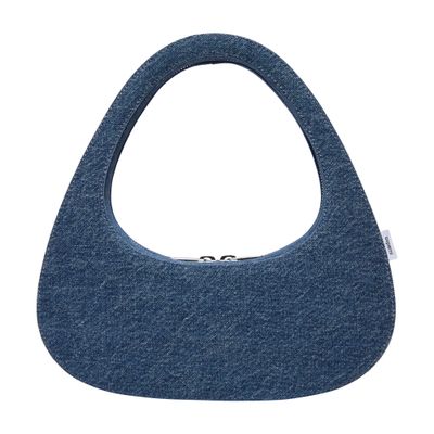 Coperni Swipe denim baguette bag