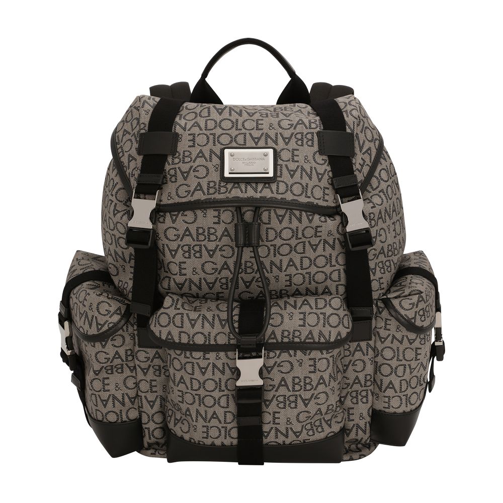 Dolce & Gabbana Coated jacquard backpack