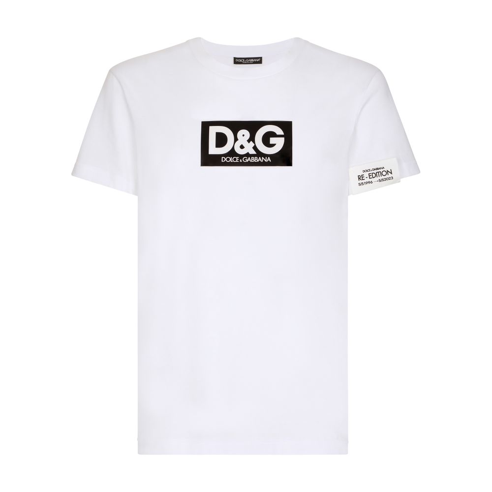 Dolce & Gabbana Cotton round-neck T-shirt with patch