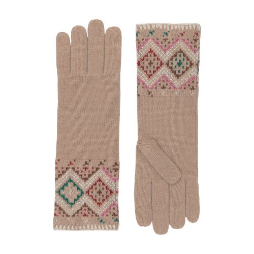  Daruda wool and cashmere gloves with Slavic pattern