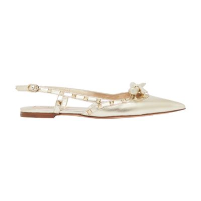 VALENTINO GARAVANI Rockstud Bow ballet flats