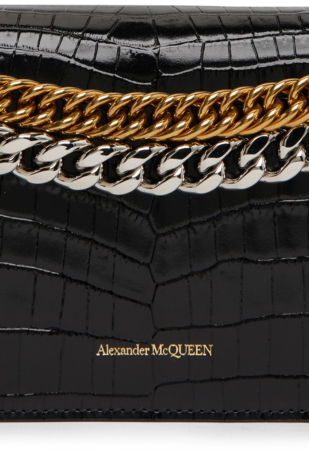 Alexander McQueen Skull small bag with chains