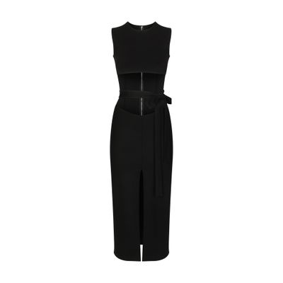 Dolce & Gabbana Belted jersey calf-length dress