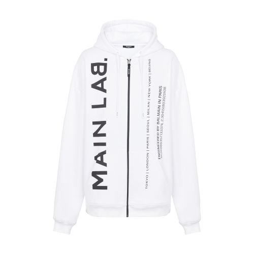 Balmain Main Lab Zippered Hoodie