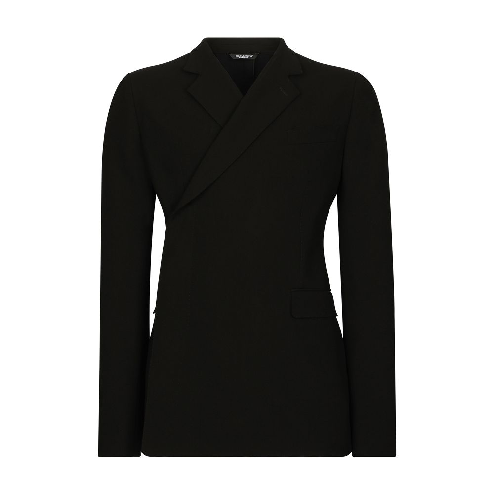 Dolce & Gabbana Double-breasted stretch wool jacket