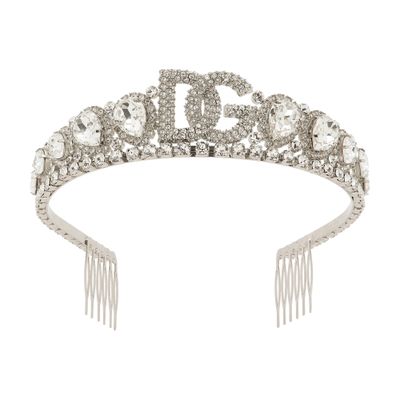 Dolce & Gabbana Diadem with crystal embellishment and DG logo