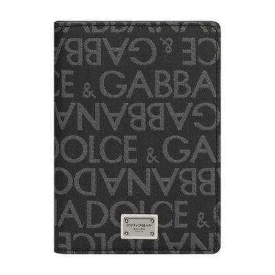 Dolce & Gabbana Coated jacquard passport holder