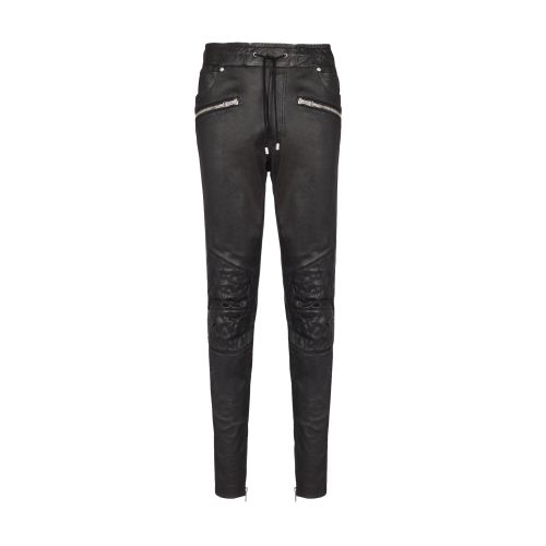 Balmain Stretch Leather Pants