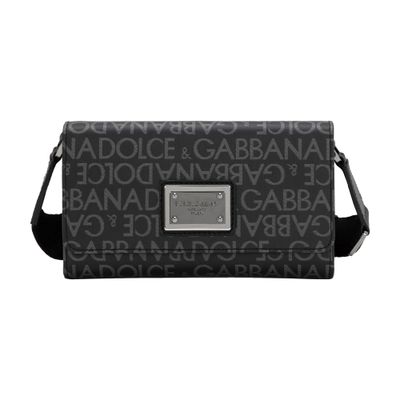 Dolce & Gabbana Coated jacquard crossbody bag