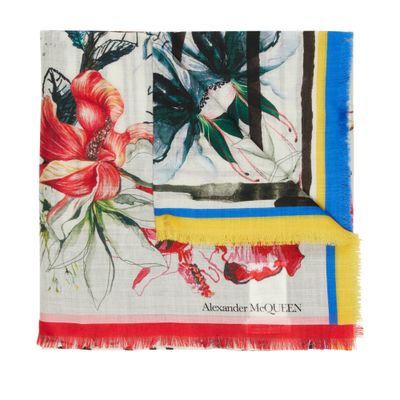 Alexander McQueen Exploded floral shawl