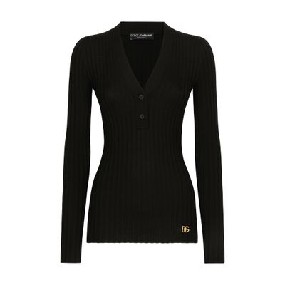 Dolce & Gabbana Wool flat-rib sweater