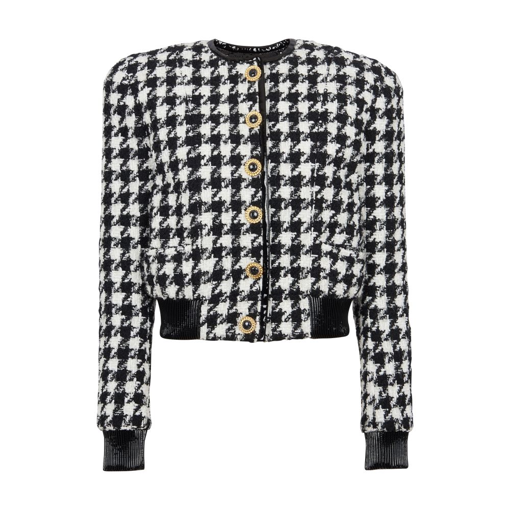 Balmain Houndstooth tweed jacket