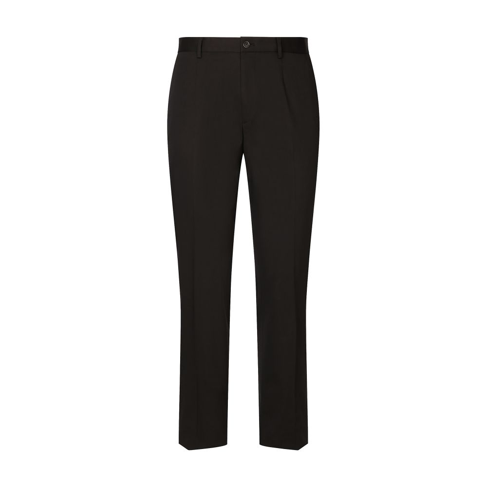 Dolce & Gabbana Stretch cotton pants with branded tag