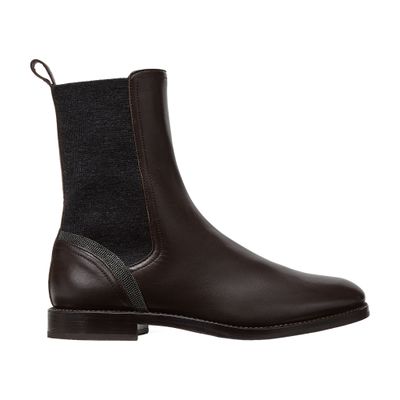 Brunello Cucinelli Leather Chelsea boots